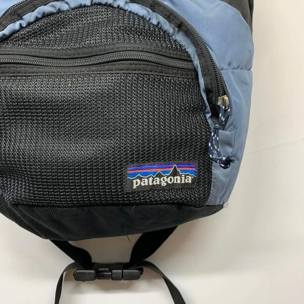 Vintage Patagona Day Pack Blue‎ Black Backpack SP01